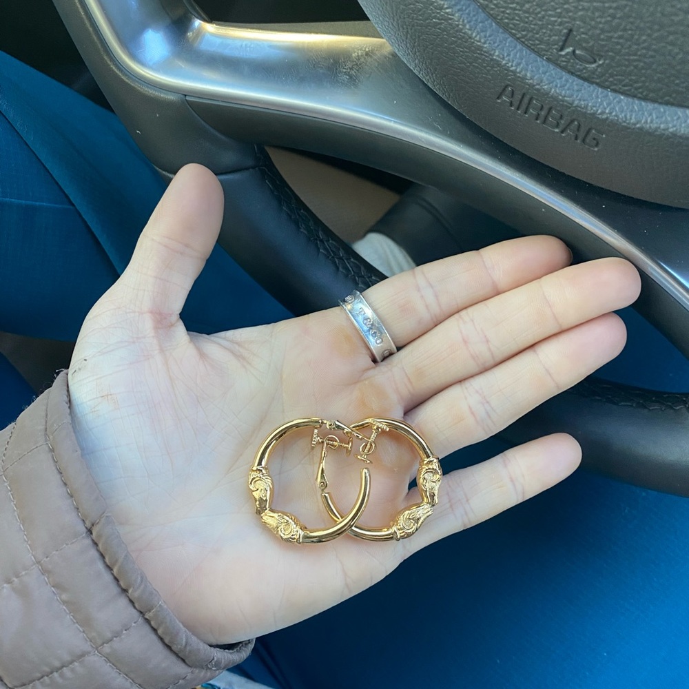 Napier | Gold-Tone Hoop Earrings
